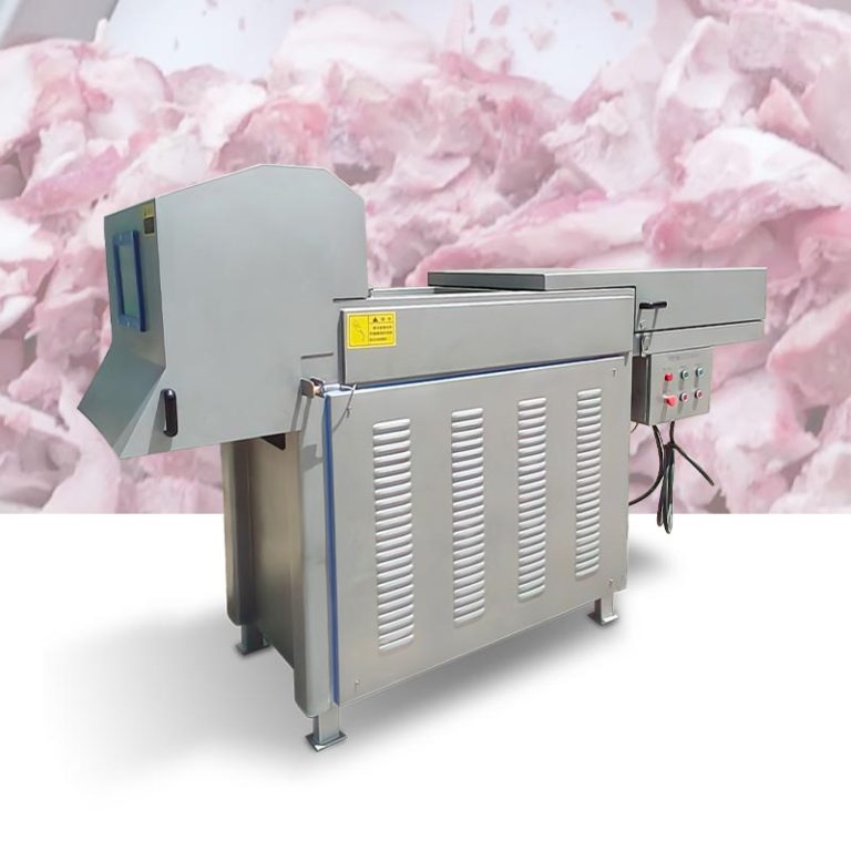 Meat block cutter for frozen meat breaking in food processing industry