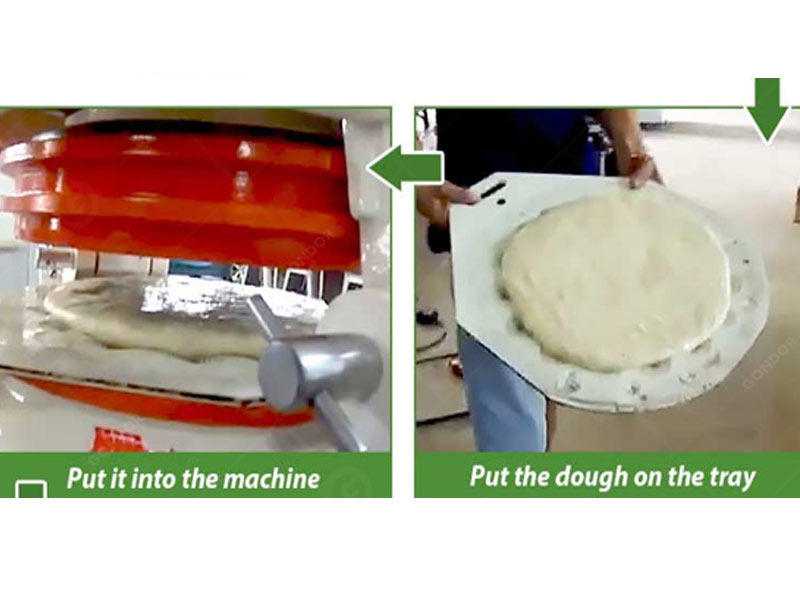 usage process of Gondoe Machinery automatic dough rounder