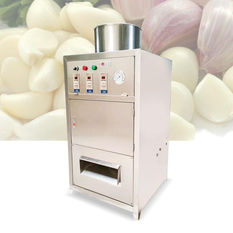 High-capacity garlic peeling machine with low energy consumption