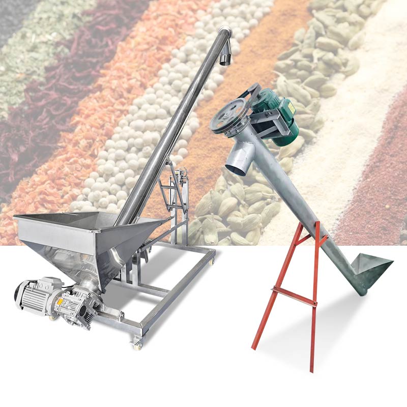 Inclined Powder Screw Elevator Conveyor