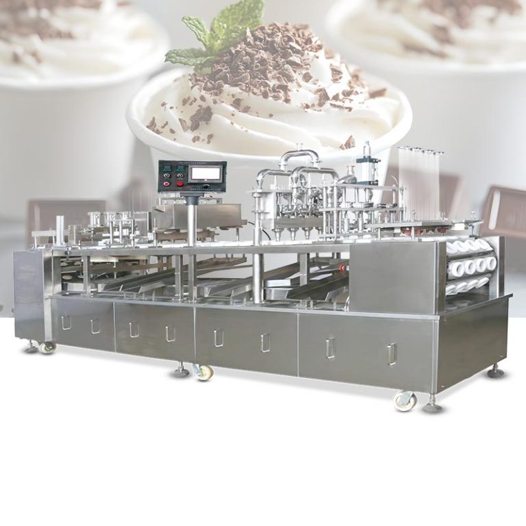 Ice cream cone filling machine for high-speed production