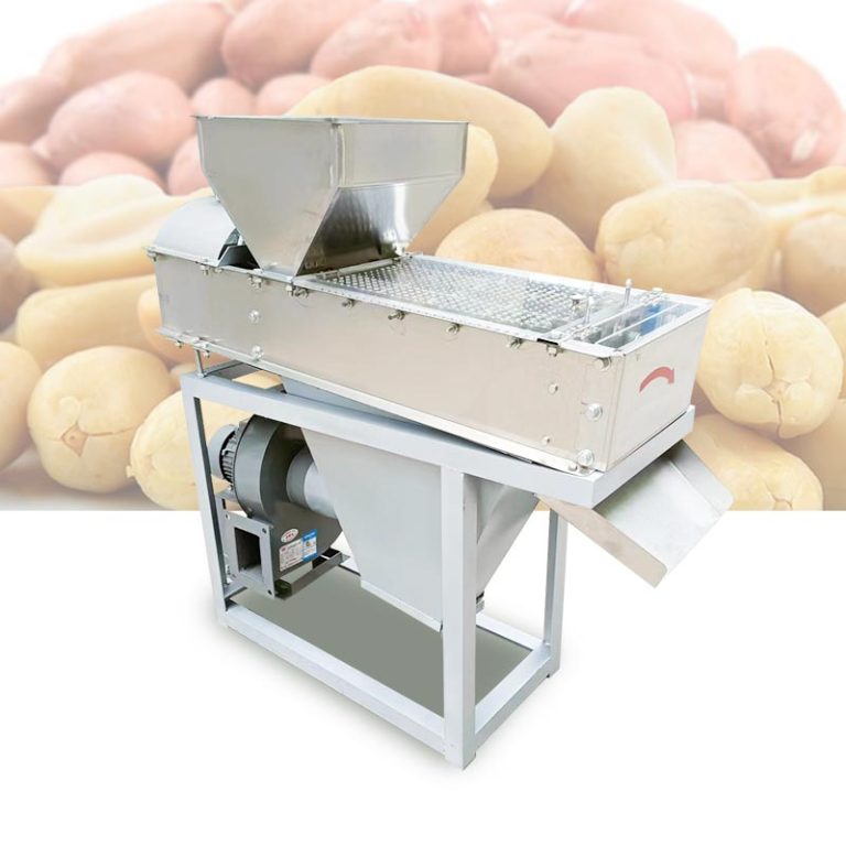 Peanut skin remover machine with adjustable settings