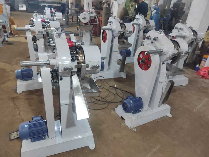 Automatic hard candy press machine for commercial candy production
