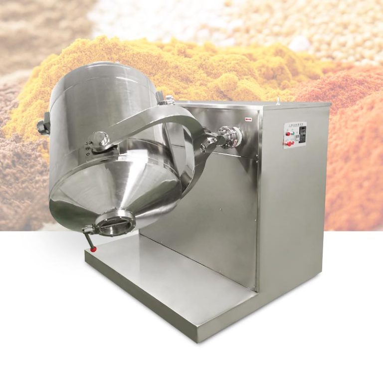 High-efficiency 3D blender for dry powder mixing