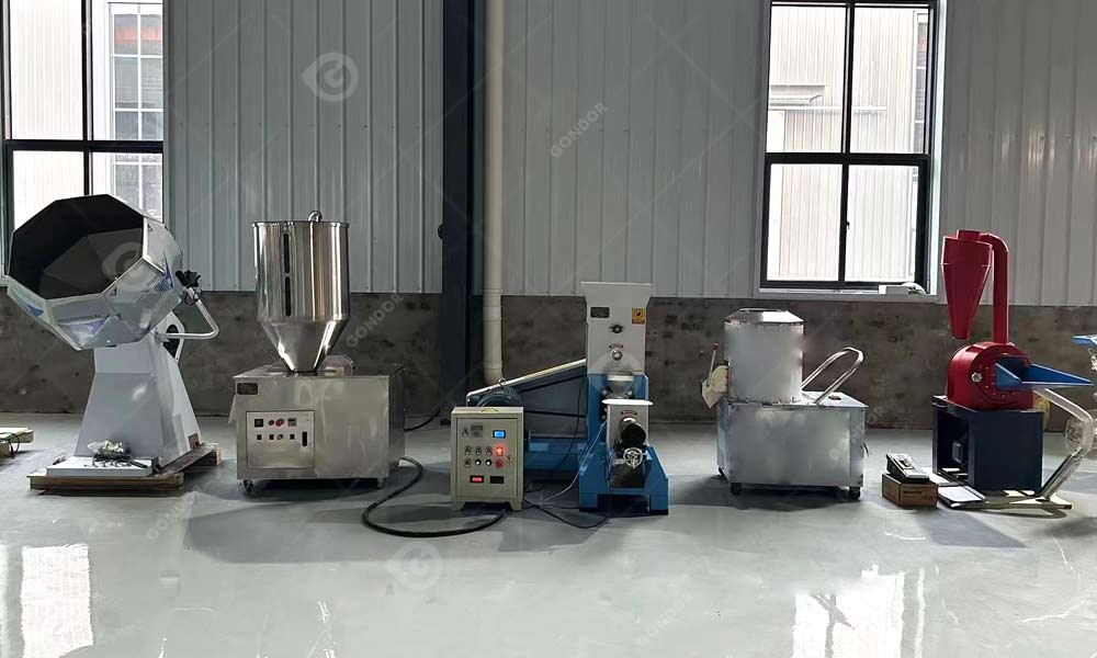 dry dog food production line installation in India