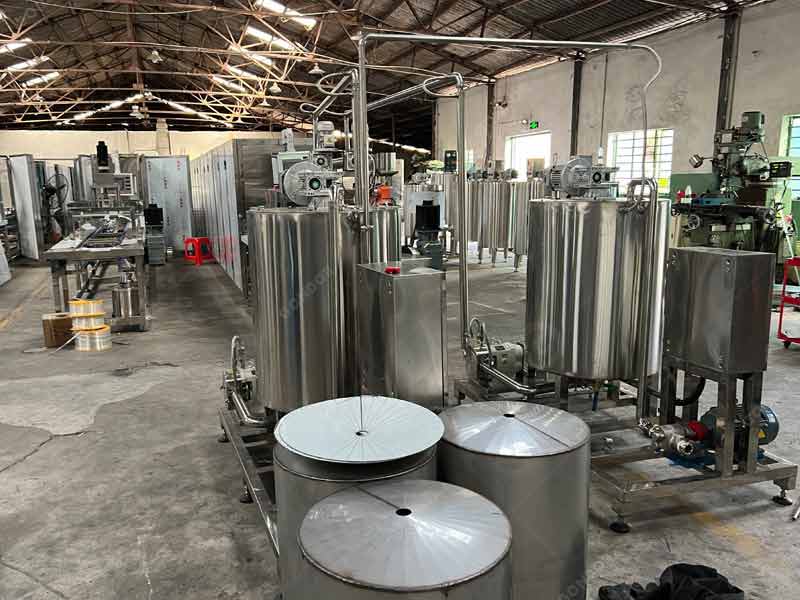 candy batching and mixing equipment for consistency