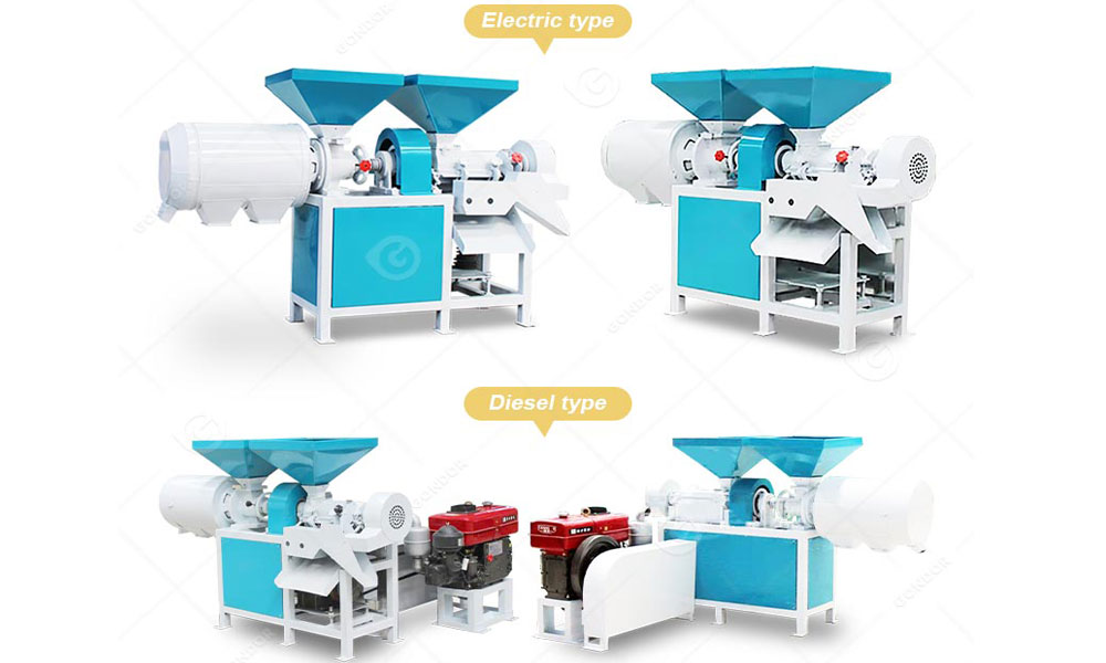 Gondor corn grits machines with different energy sources