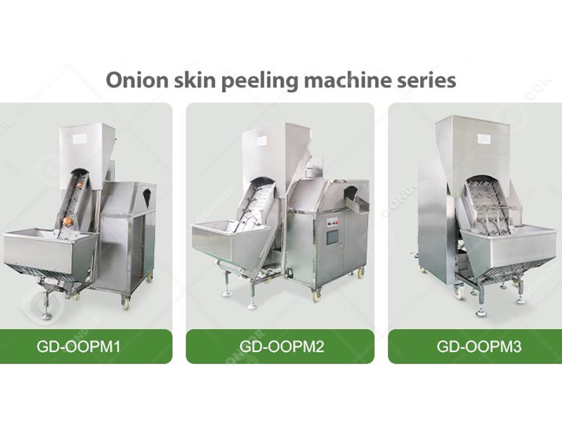 Gondor onion peeling and cutting machines