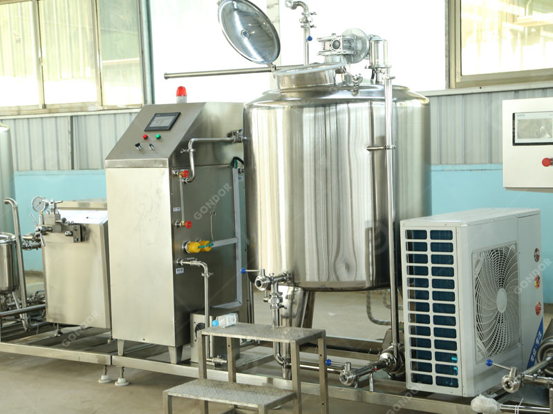 Yogurt and milk production line for multi-ingredient processing