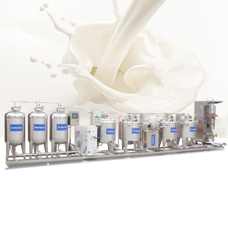 automatic yogurt processing line installation