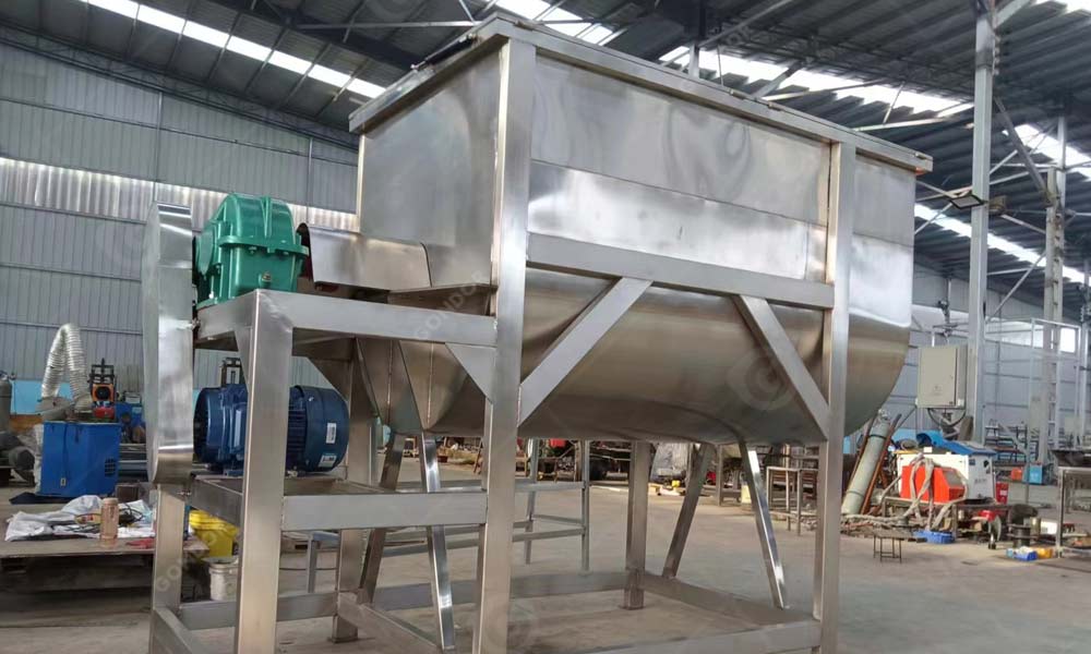 Industrial ribbon blender mixer for large batches