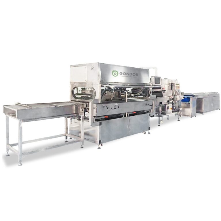 Energy - efficient chocolate enrobing machine for cost - effective production