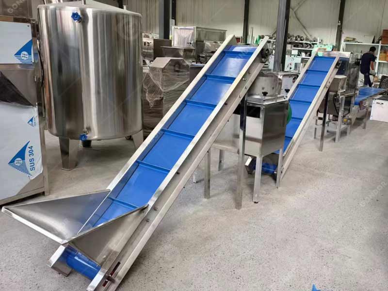 Commercial garlic peeling processing line Mexico