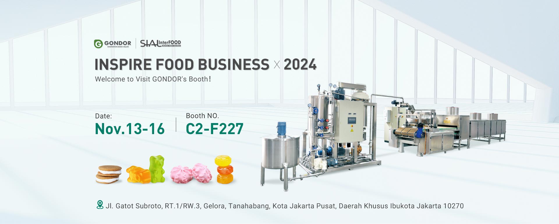 Gondor Machinery will attend the SIAL Interfood