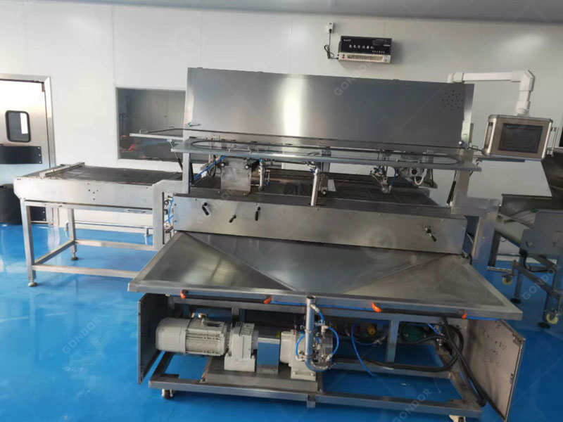 Stainless steel enrobing equipment for food safety