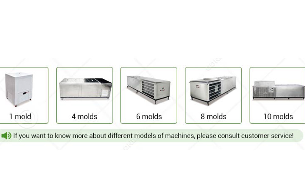 Custom - sized transparent ice block machine to meet various customer needs
