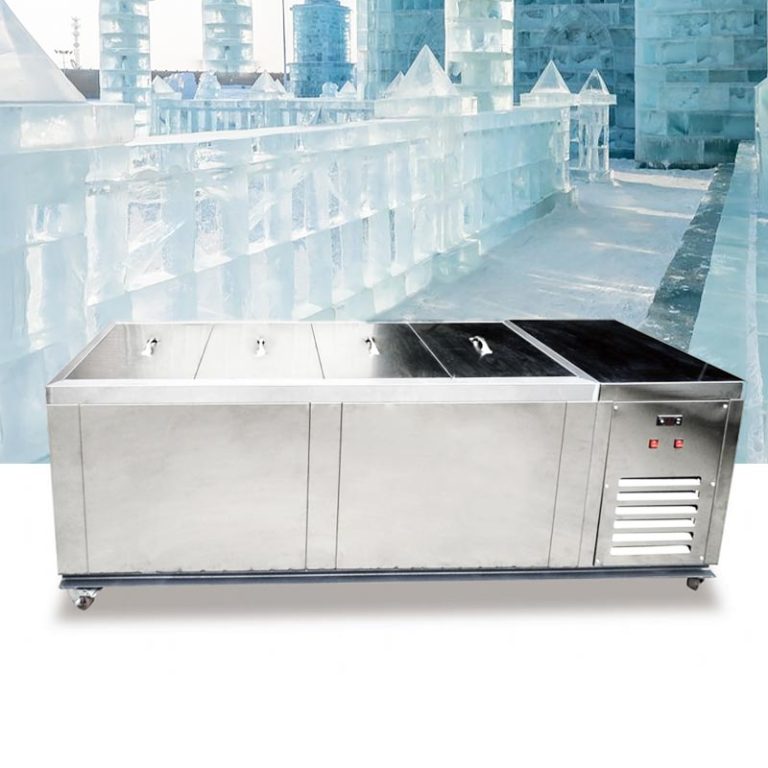 Energy - saving clear ice block machine for commercial ice production