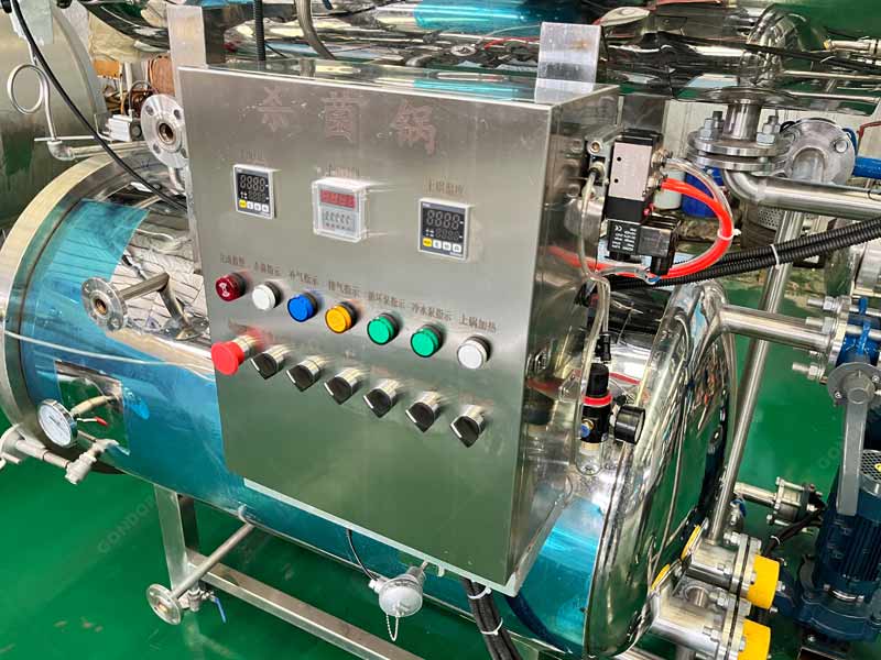 Advanced retort processing machine with precise temperature control