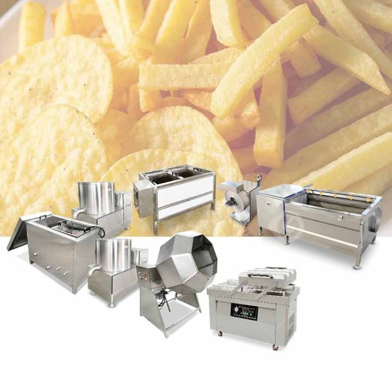 Continuous - flow frozen french fries production line for efficient frozen food production