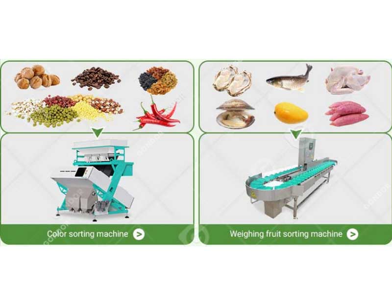 High-capacity weight grading machine for bulk materials