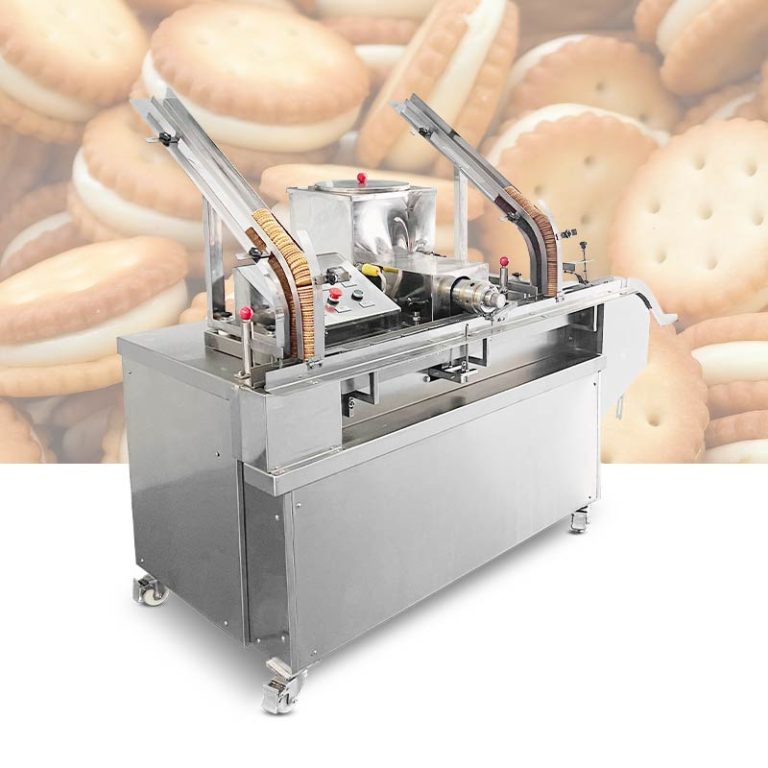 Automatic sandwich biscuit machine with precise filling system