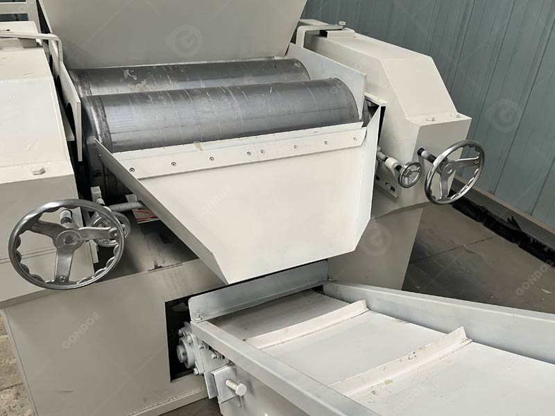soap finishing line with embossing and labeling equipment