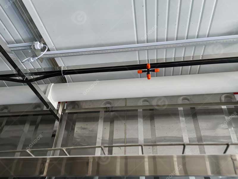  High-tech mushroom farming system inside a shipping container in Canada