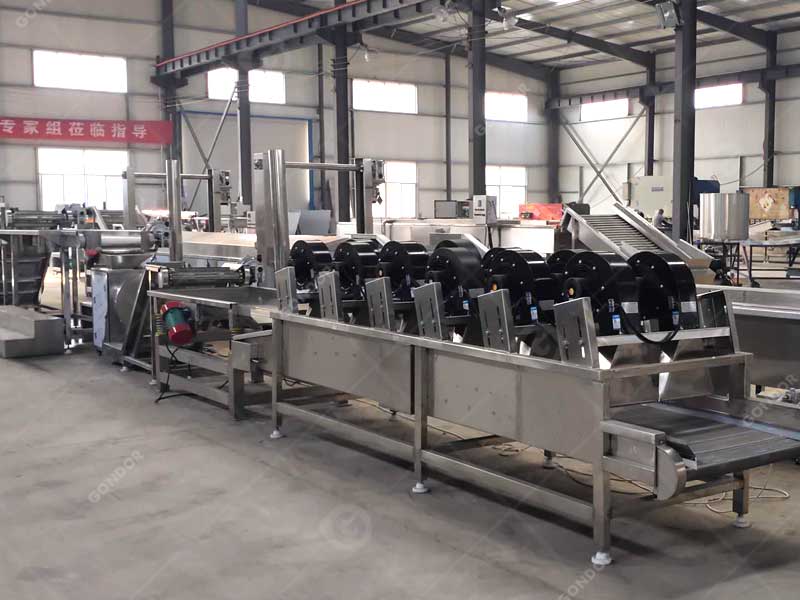  Automatic potato french fries machine production line in Afghanistan