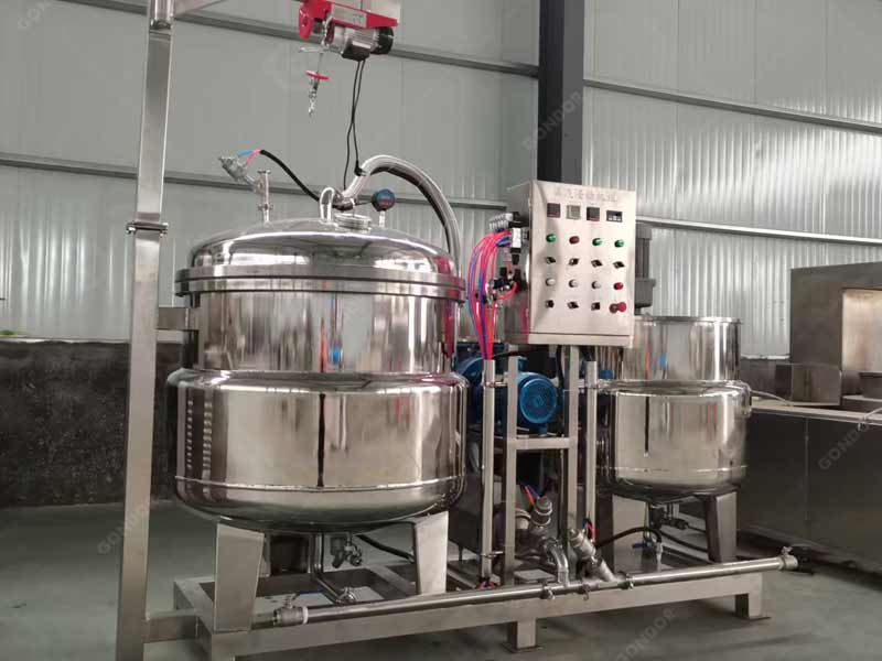 Commercial candied fruit processing machine for traditional preserved fruit production