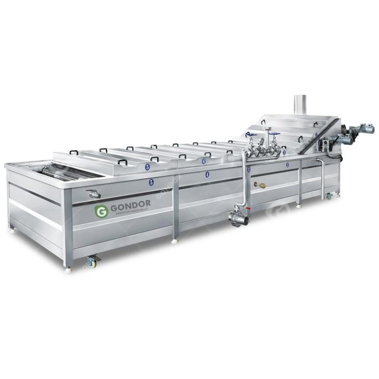 Automatic water bath pasteurizer for bottled juice and dairy products