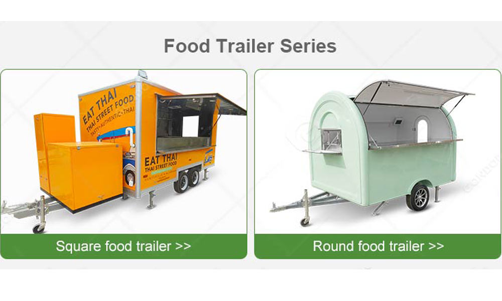 Lightweight mini food truck trailer for easy towing with SUVs