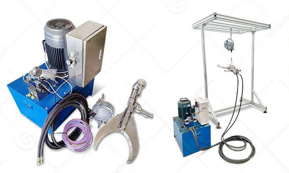 High-pressure pig head hydraulic shear for tough pig head bones