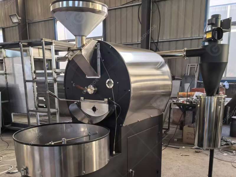 Commercial coffee roaster with multiple roasting programs