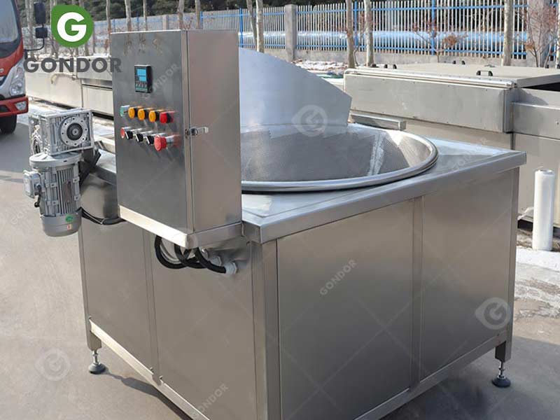 Industrial fryer machine for fried snacks and frozen food
