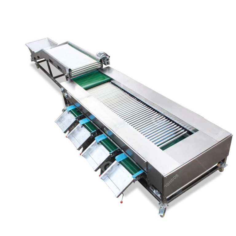 Industrial roller sorting machine for large-scale material processing