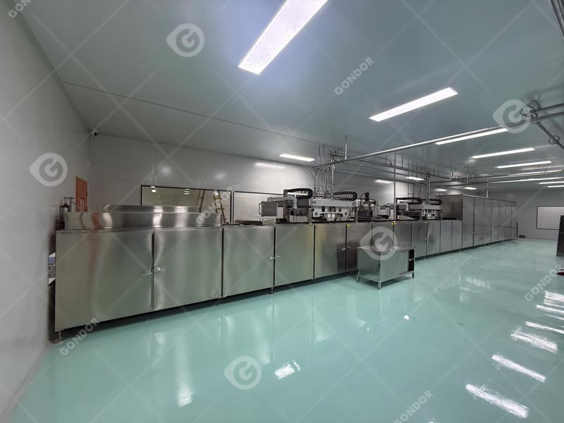 Chocolate Drip Production Line Live Shot3