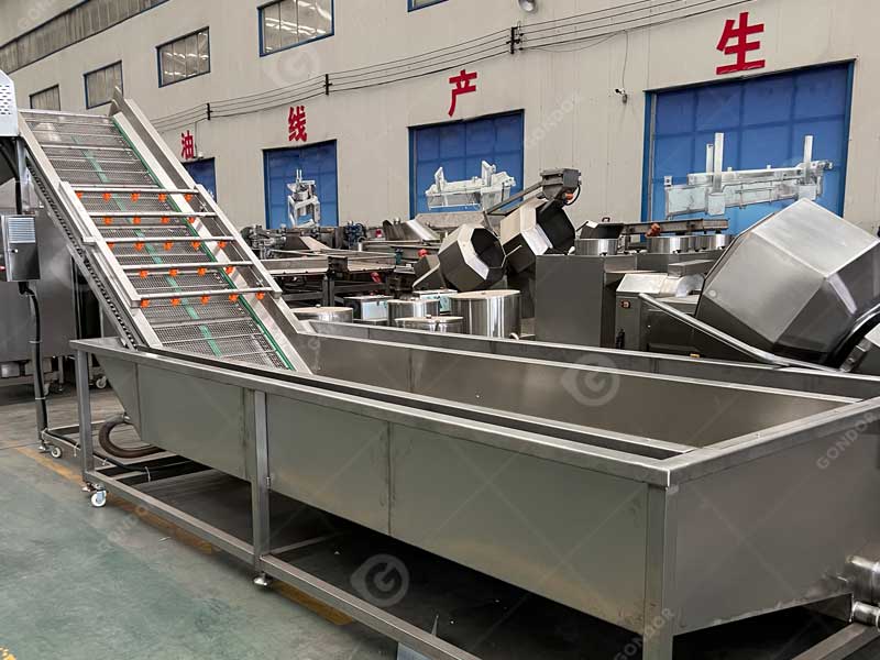 Commercial french fries production line price with 1-year warranty