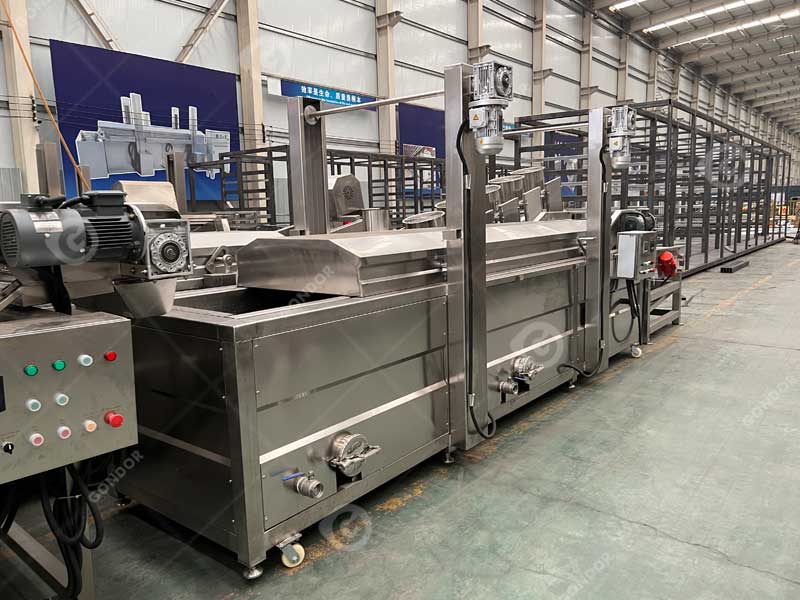 CE-approved small scale frozen french fries production line for export