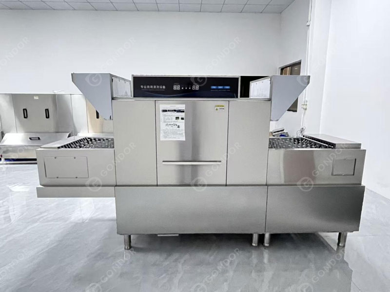 Flight Type Dishwasher Machine Drawing