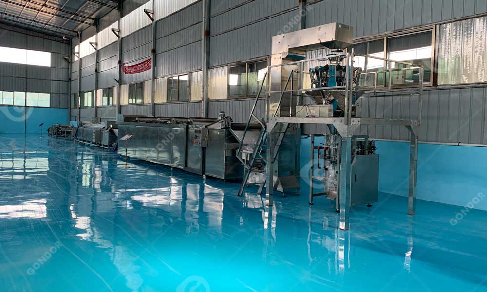 High-efficiency french fry production line for bulk potato processing