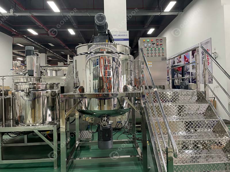 Vacuum Emulsifying Homogenizer Mixer Machine