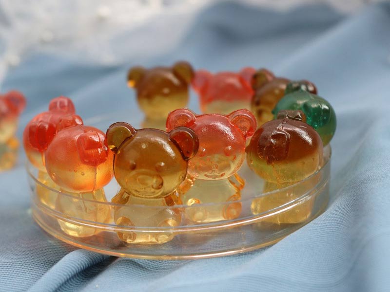 Sugar free gummy bears with stevia zero calories