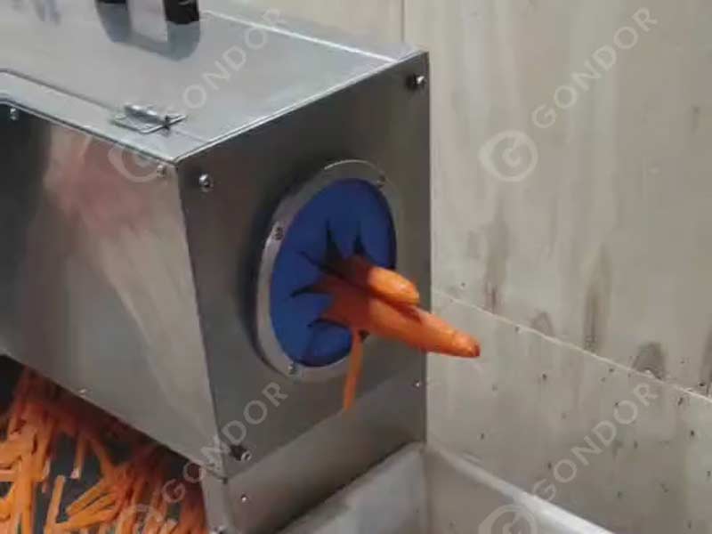Machine Peels Carrots