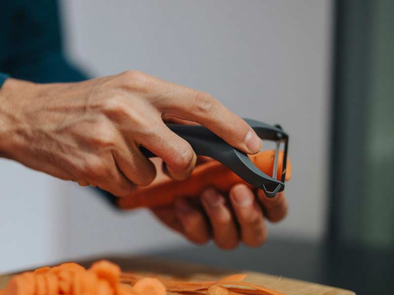 Manual Carrot Peeling