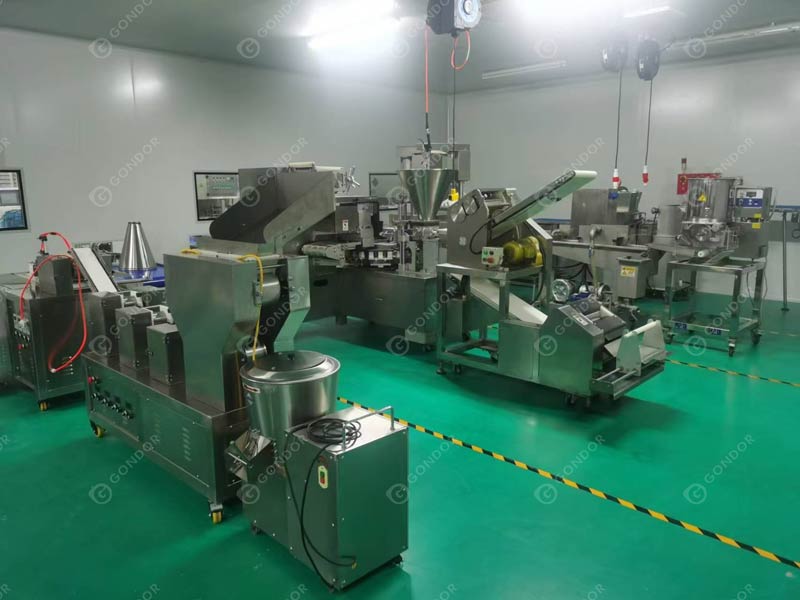 Spring Roll Production Line Live Shot