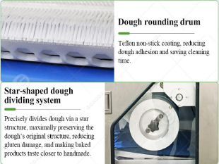 Dough divider rounder detail