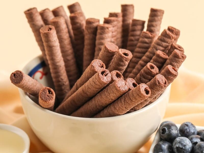 Delicious wafer rolls