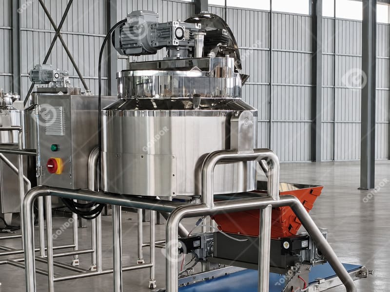 All-in-one cooking depositing back view