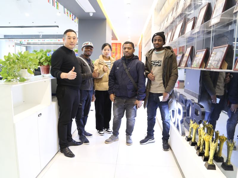 Visit by a Tanzanian client
