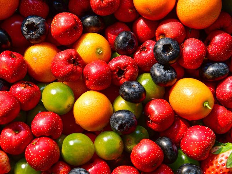 Fruits of various sizes